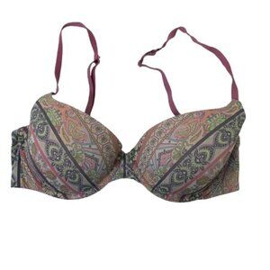 Victoria’s Secret Floral Paisley Underwire Demi Bra Size 36D